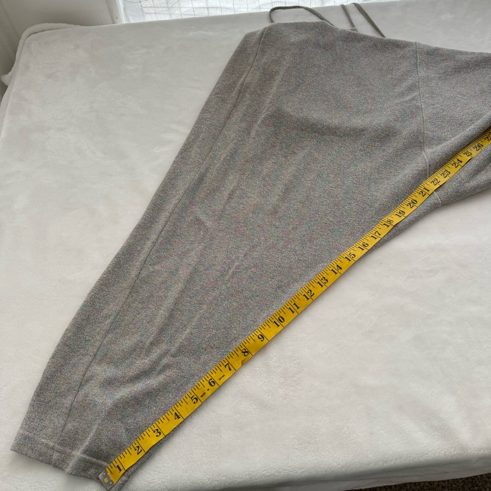 Free People Why Not Shine Oversized Jumpsuit XS Grey Rainbow Metallic Rare HTF - Picture 11 of 12